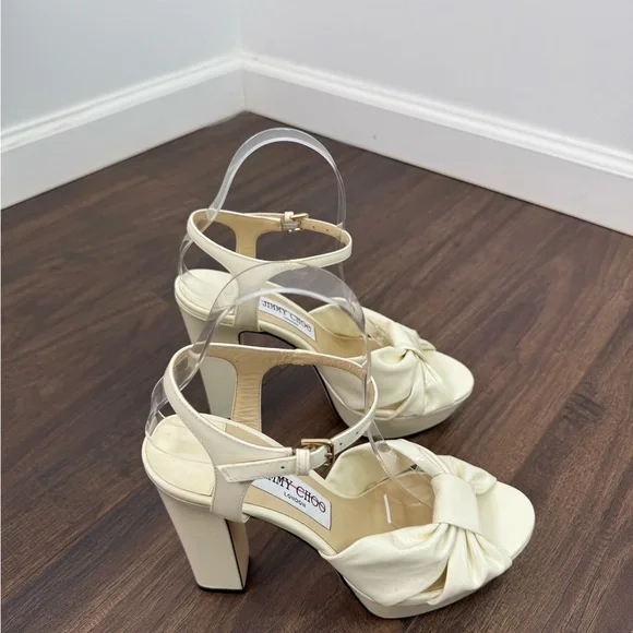 Jimmy Choo Heloise 120 patent leather sandals